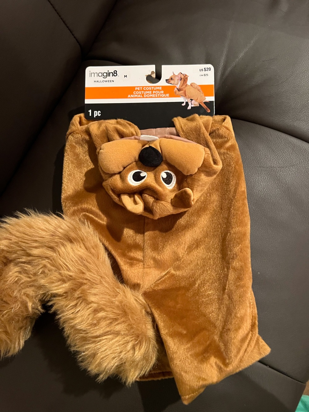 Adorable Plush Brown squirrel holding acorn pet Costume